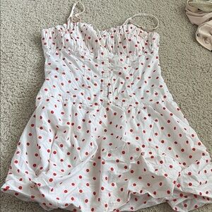 Asos reclaimed vintage mini polka dot dress